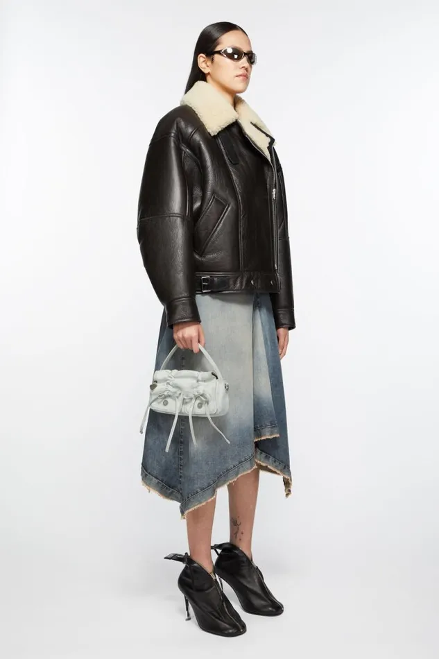 Acne Studios Multipocket Micro Bag Whitegrey Women Bags