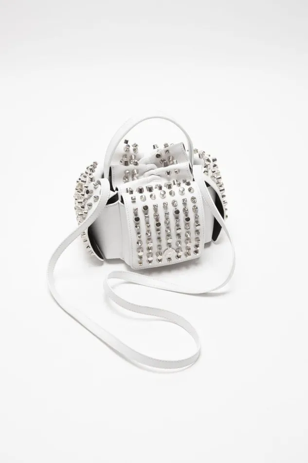 Acne Studios Multipocket Mini Studs Bag White Women Bags Acne Studios Multipocket Mini Studs Bag White Women Bags