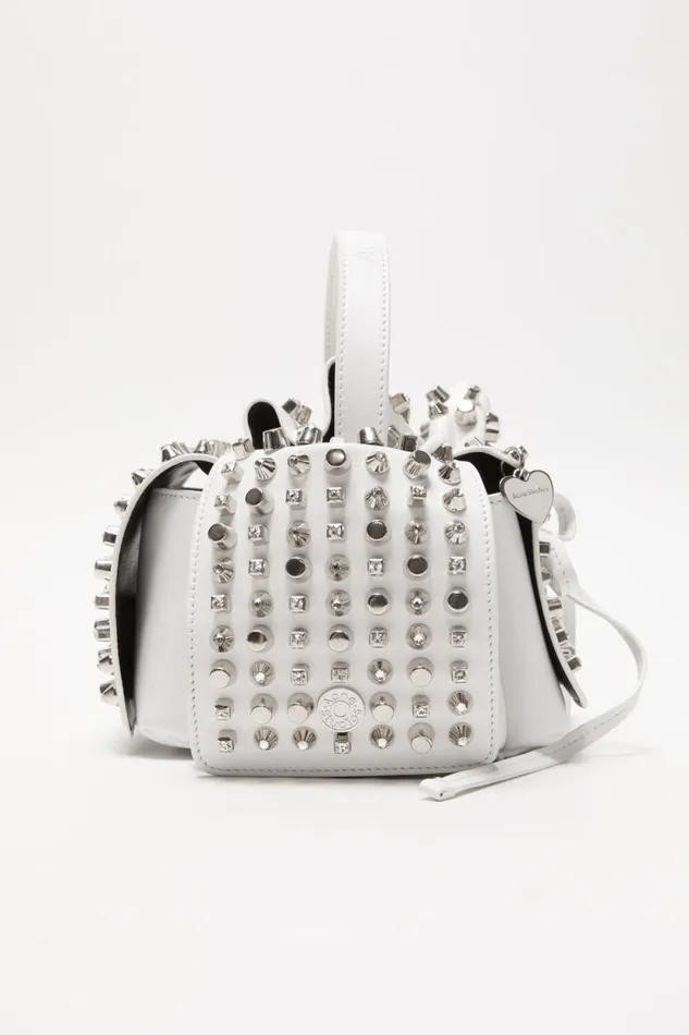 Acne Studios Multipocket Mini Studs Bag White Women Bags Acne Studios Multipocket Mini Studs Bag White Women Bags