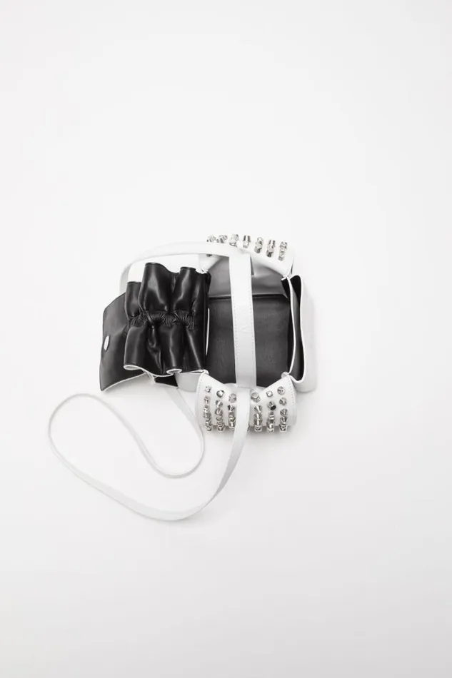 Acne Studios Multipocket Mini Studs Bag White Women Bags Acne Studios Multipocket Mini Studs Bag White Women Bags