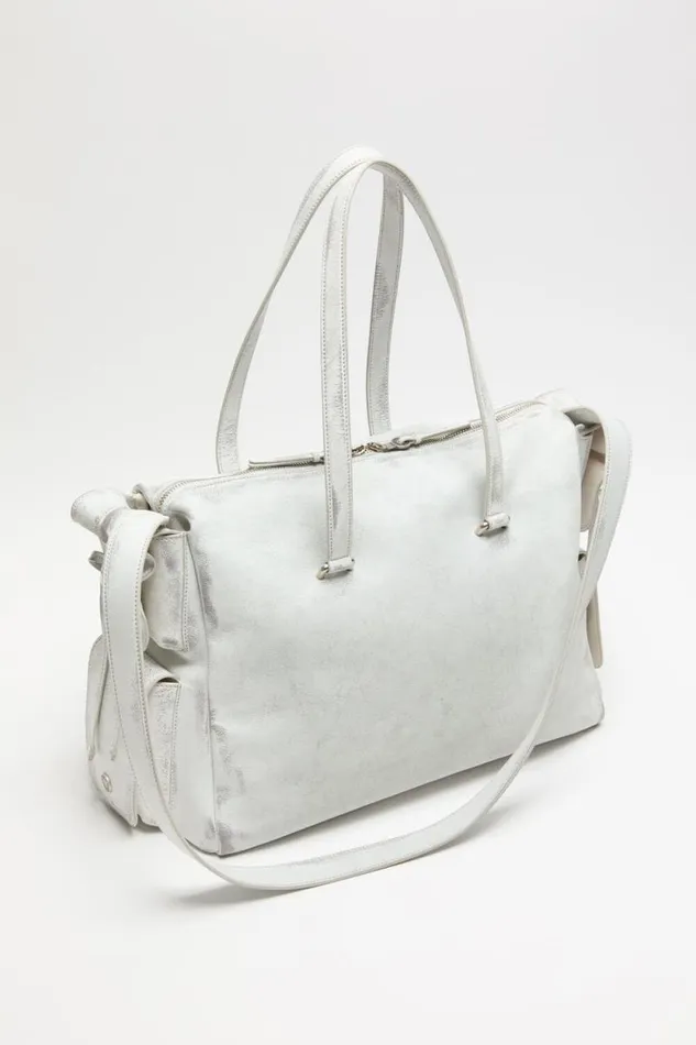 Acne Studios Multipocket Tote Bag Whitegrey Men Bags Acne Studios Multipocket Tote Bag Whitegrey Men Bags
