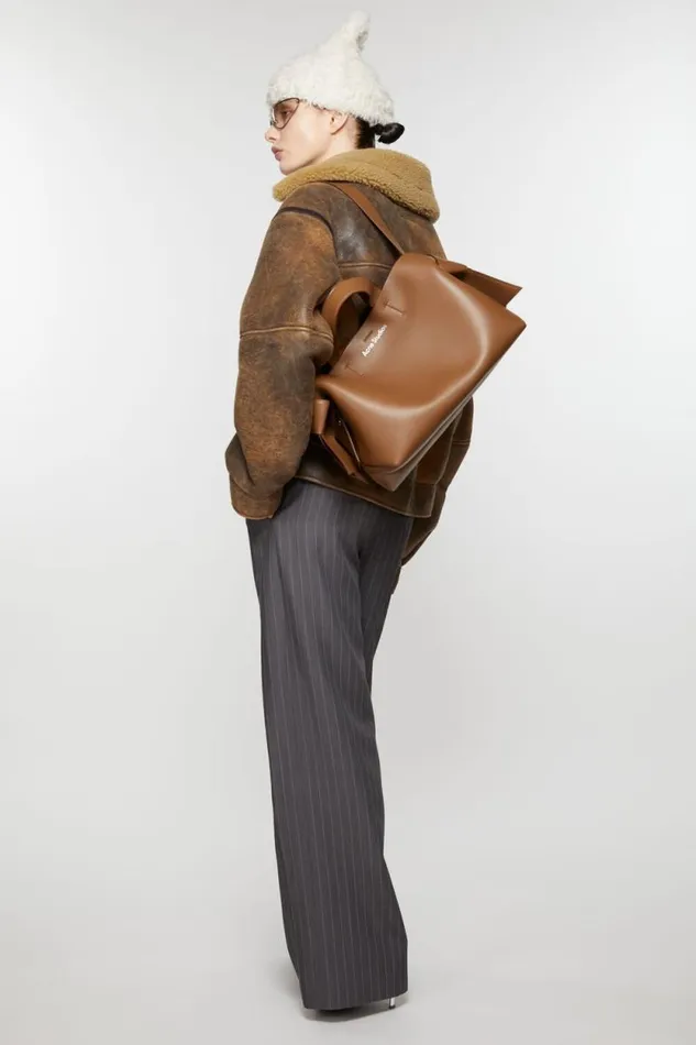 Acne Studios Musubi Midi Tote Camel Brown Men Bags