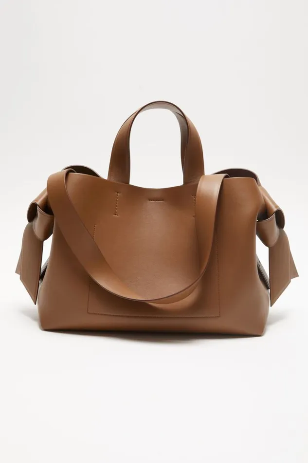 Acne Studios Musubi Midi Tote Camel Brown Men Bags