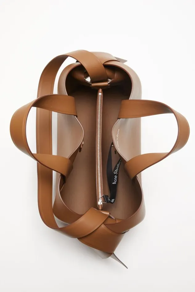 Acne Studios Musubi Midi Tote Camel Brown Men Bags