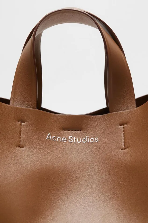 Acne Studios Musubi Midi Tote Camel Brown Men Bags