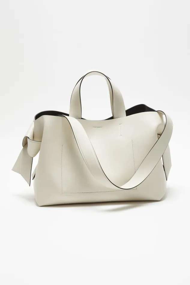 Acne Studios Musubi Midi Tote Whiteblack Women Bags Acne Studios Musubi Midi Tote Whiteblack Women Bags