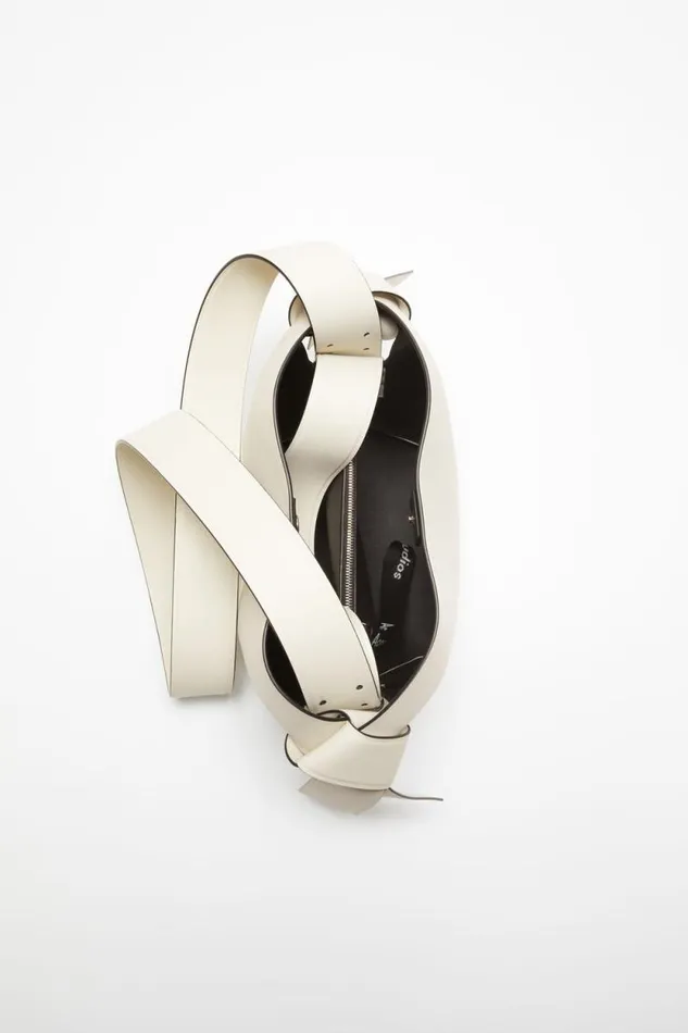 Acne Studios Musubi Mini Shoulder Bag Whiteblack Women Bags Acne Studios Musubi Mini Shoulder Bag Whiteblack Women Bags