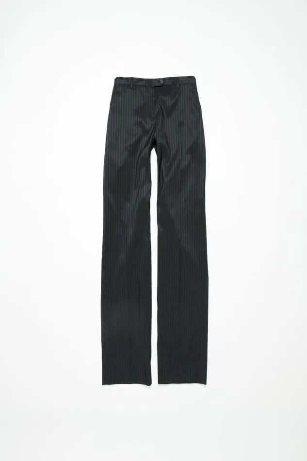Acne Studios Pinstripe Tailored Trousers Black Women Trousers Acne Studios Pinstripe Tailored Trousers Black Women Trousers