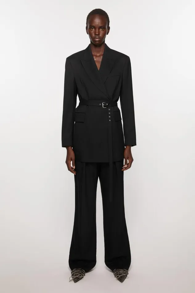 Acne Studios Relaxed Fit Suit Jacket Black Women Suit Jackets