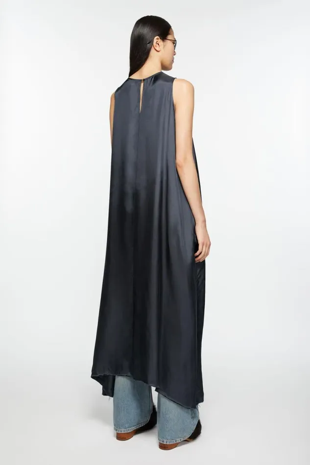 Acne Studios Sleeveless Dress Anthracite Grey Women Dresses Acne Studios Sleeveless Dress Anthracite Grey Women Dresses
