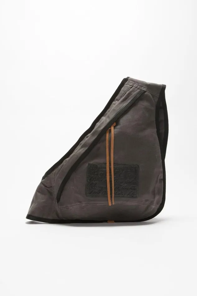 Acne Studios Sling Backpack Greyblack Men Bags