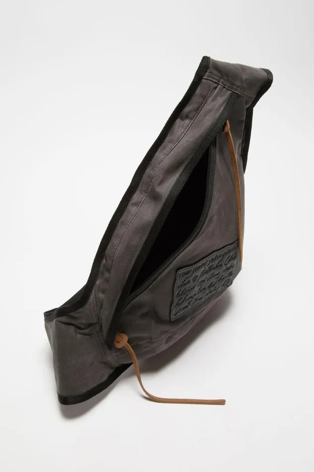 Acne Studios Sling Backpack Greyblack Women Bags Acne Studios Sling Backpack Greyblack Women Bags