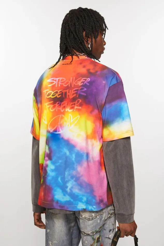 Acne Studios Tshirt Stronger Together Forever Multicolor Women Tshirts Acne Studios Tshirt Stronger Together Forever Multicolor Women Tshirts