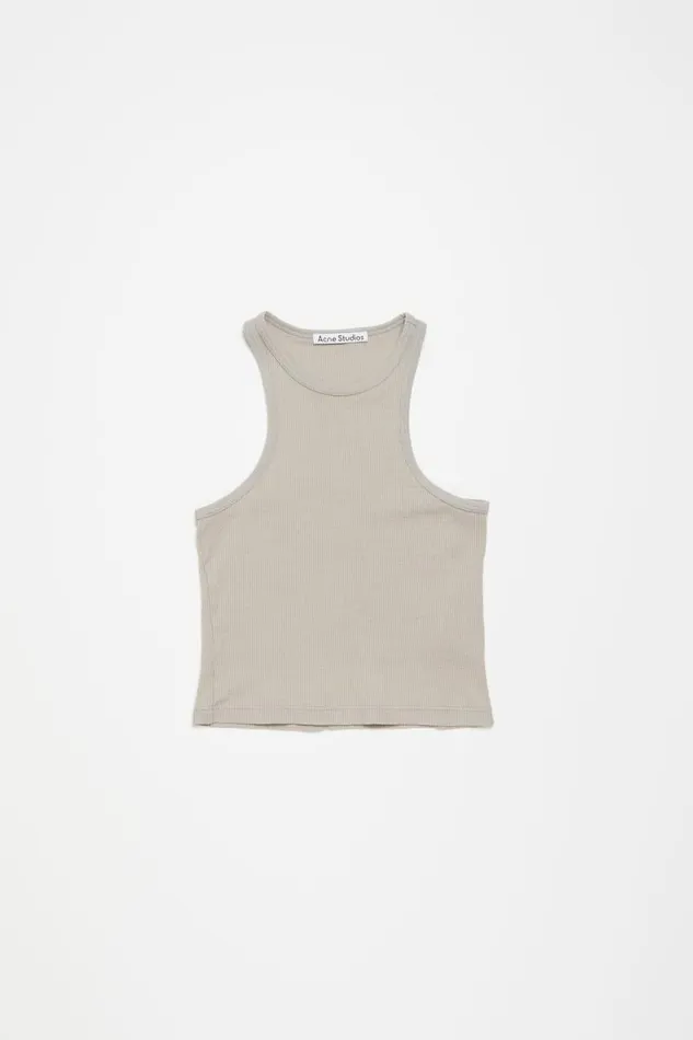 Acne Studios Tank Top 8211 Fitted Unisex Fit Bright Grey Men Tshirts Acne Studios Tank Top 8211 Fitted Unisex Fit Bright Grey Men Tshirts