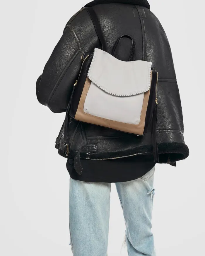 Aimee Kestenberg Backpacks Women All For Love Convertible Backpack Oat Colorblock
