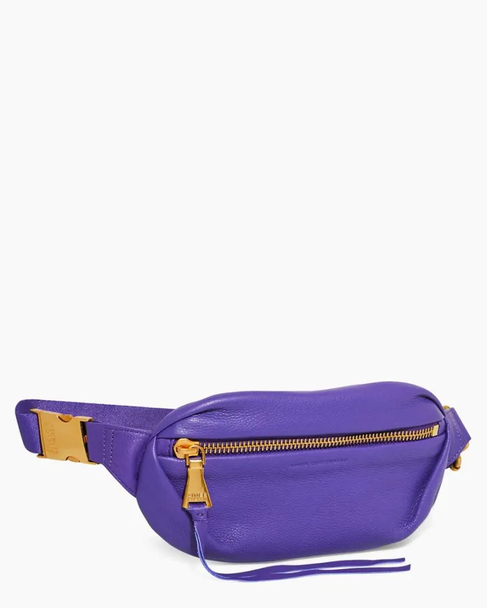 Aimee Kestenberg Bum Bags and Belt Bags Women Milan Bum Bag Violet With 14k Yellow Gold