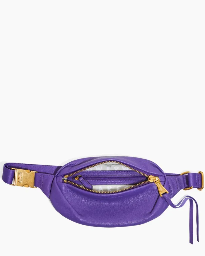 Aimee Kestenberg Bum Bags and Belt Bags Women Milan Bum Bag Violet With 14k Yellow Gold