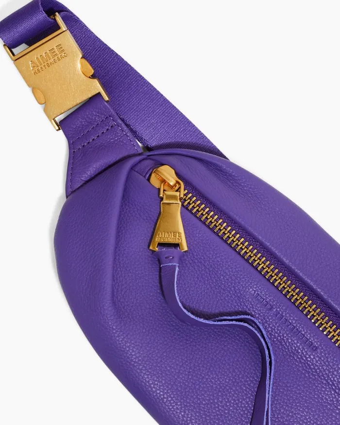 Aimee Kestenberg Bum Bags and Belt Bags Women Milan Bum Bag Violet With 14k Yellow Gold