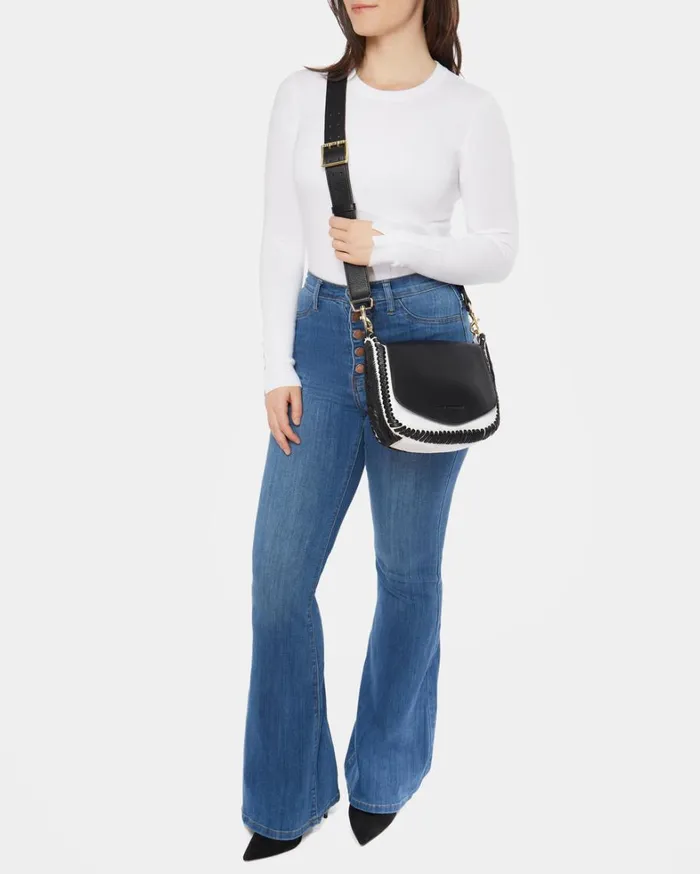 Aimee Kestenberg Crossbody Bags Women All For Love Saddle Crossbody Black Cloud