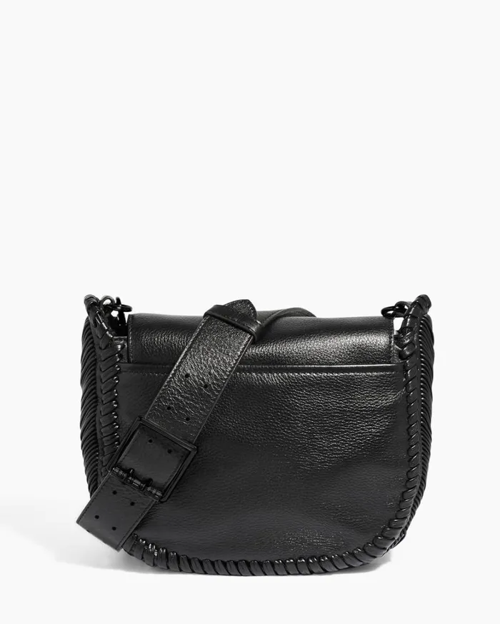 Aimee Kestenberg Crossbody Bags Women All For Love Saddle Crossbody Black With Shiny Black