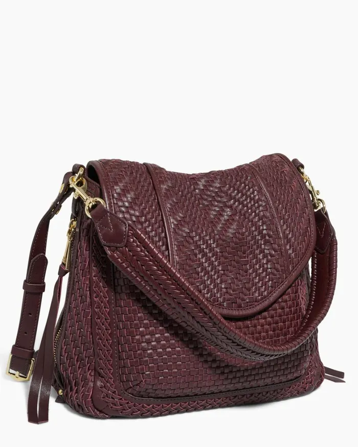 Aimee Kestenberg Crossbody Bags Women Woven All For Love Convertible Shoulder True Plum