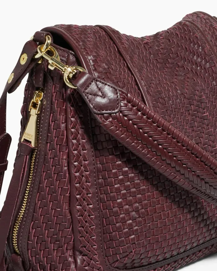 Aimee Kestenberg Crossbody Bags Women Woven All For Love Convertible Shoulder True Plum