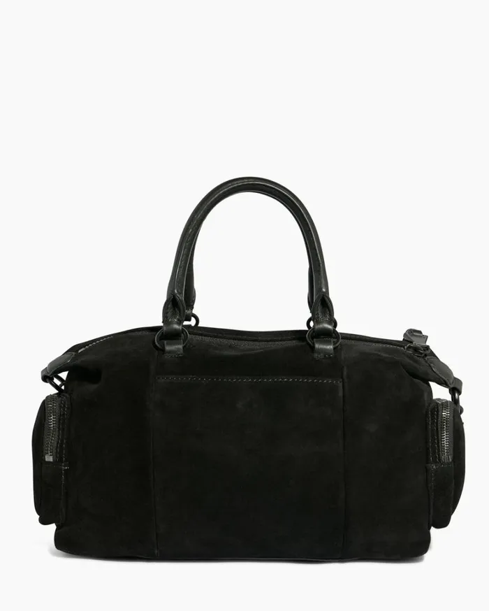 Aimee Kestenberg Satchels Women Away We Go Satchel Black Suede