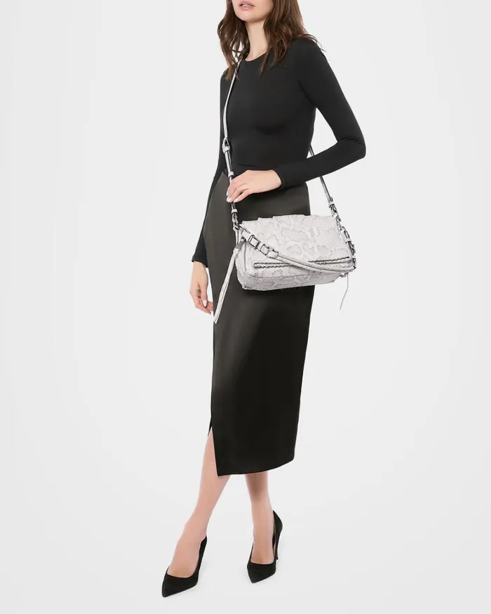 Aimee Kestenberg Satchels Women The Pucker Up Novelty Convertible Shoulder Serene Snake