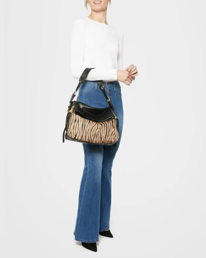 Aimee Kestenberg Shoulder Bags Women Bali Novelty Hobo Tiger Haircalf