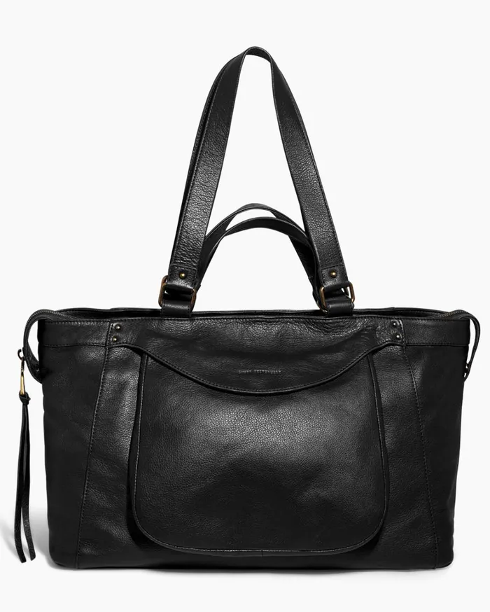 Aimee Kestenberg Tote Bags Women Bleecker XL Tote Black With 14k Yellow Gold