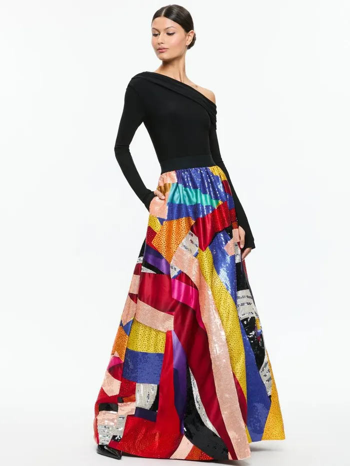 Alice Olivia AO X TOM WESSELMANN TINA EMBELLISHED BALLGOWN SKIRT Limitless Women Skirts