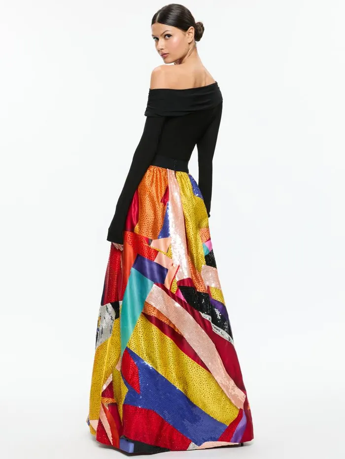 Alice Olivia AO X TOM WESSELMANN TINA EMBELLISHED BALLGOWN SKIRT Limitless Women Skirts