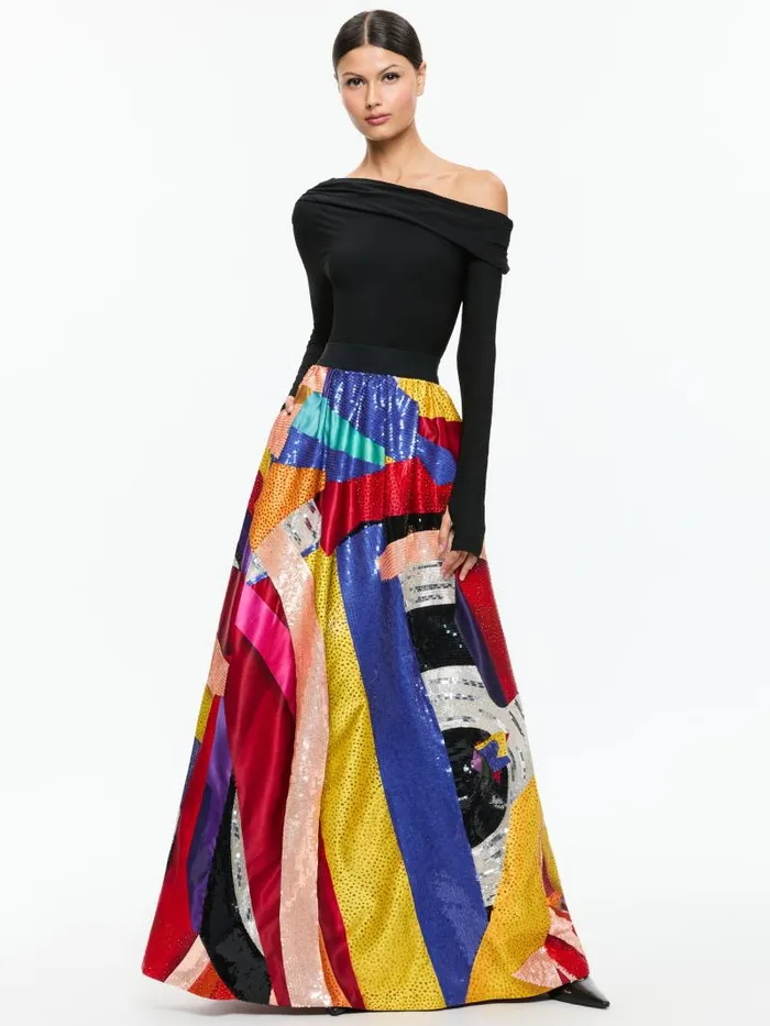 Alice Olivia AO X TOM WESSELMANN TINA EMBELLISHED BALLGOWN SKIRT Limitless Women Skirts