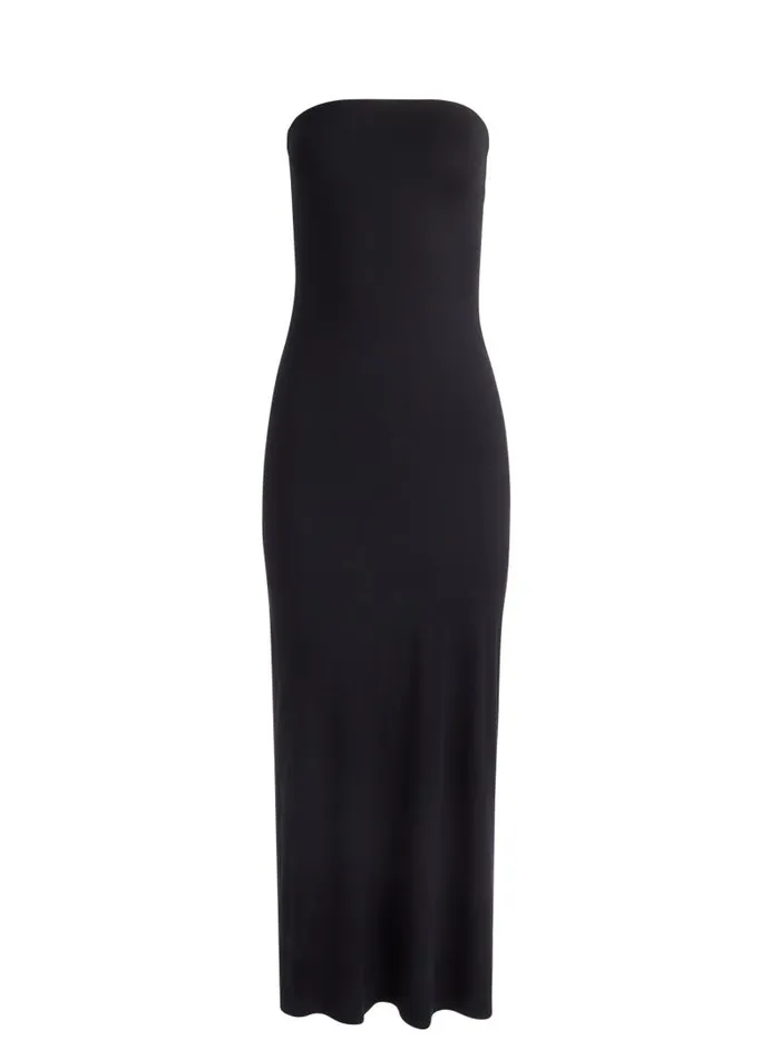 Alice Olivia DELORA STRAPLESS MAXI DRESS Black Women Dresses