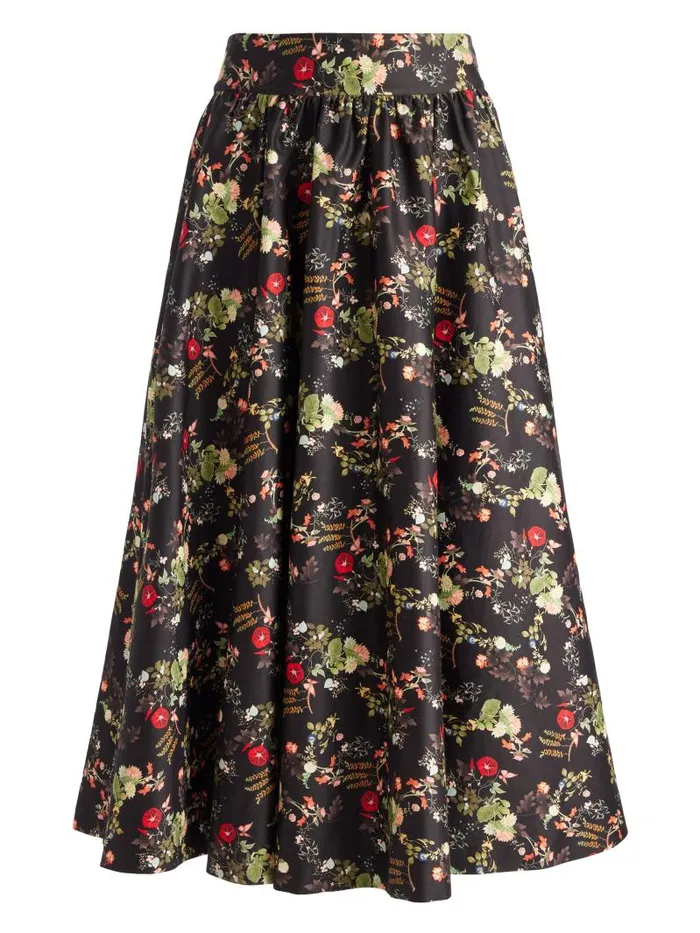 Alice Olivia NILDA VOLUMINOUS SKIRT Blush Kiss Black Women Skirts