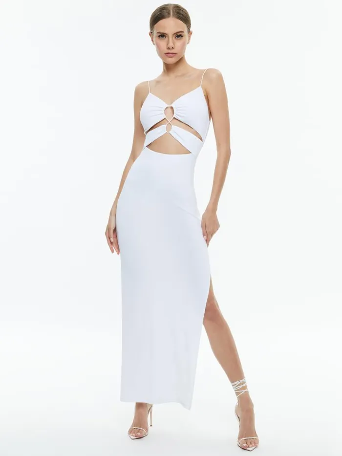 Alice Olivia SALEM STRAPPY MAXI DRESS Off White Women Dresses