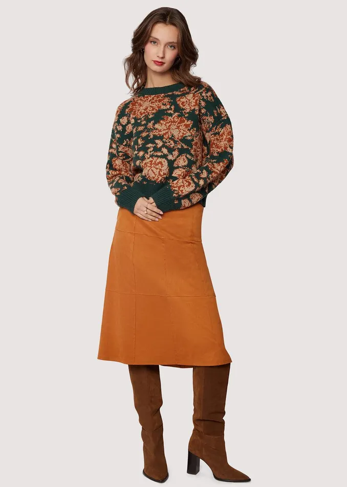 Amore Midi Skirt Caramel Women Lost Wander Skirts