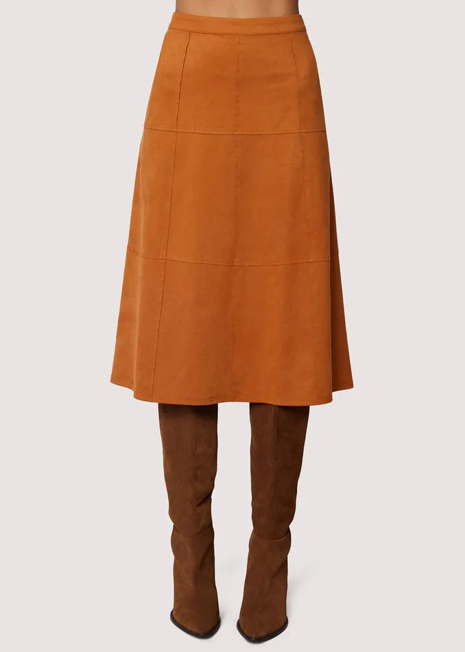 Amore Midi Skirt Caramel Women Lost Wander Skirts