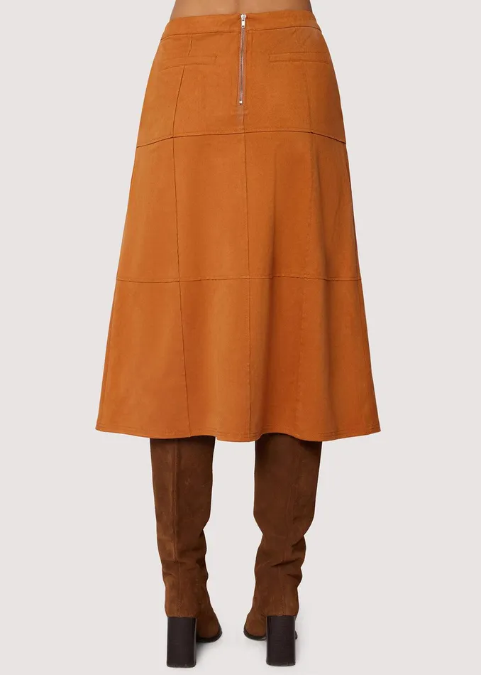 Amore Midi Skirt Caramel Women Lost Wander Skirts