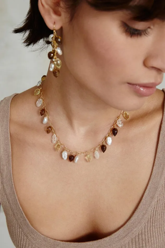 Andromeda Necklace Natural Mix Women Chan Luu Necklaces
