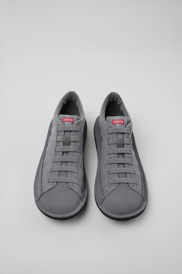 Ankle Boots Men Camper Beetle Gray Recycled Cotton And Nubuck Ankle Boots Ankle Boots Men Camper Beetle Gray Recycled Cotton And Nubuck Ankle Boots