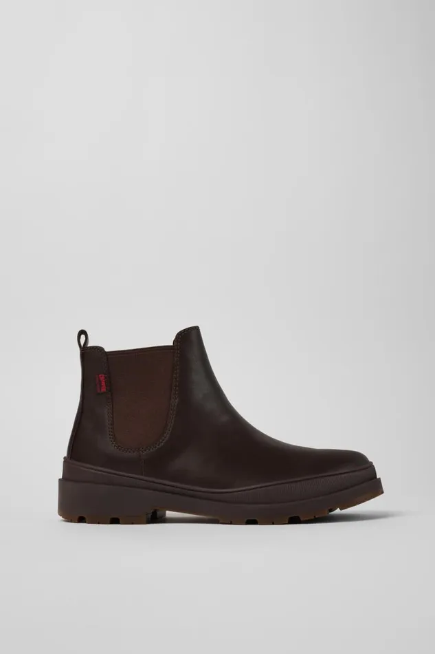 Ankle Boots Men Camper Brutus Trek HYDROSHIELD MICHELIN Brown Leather Ankle Boots