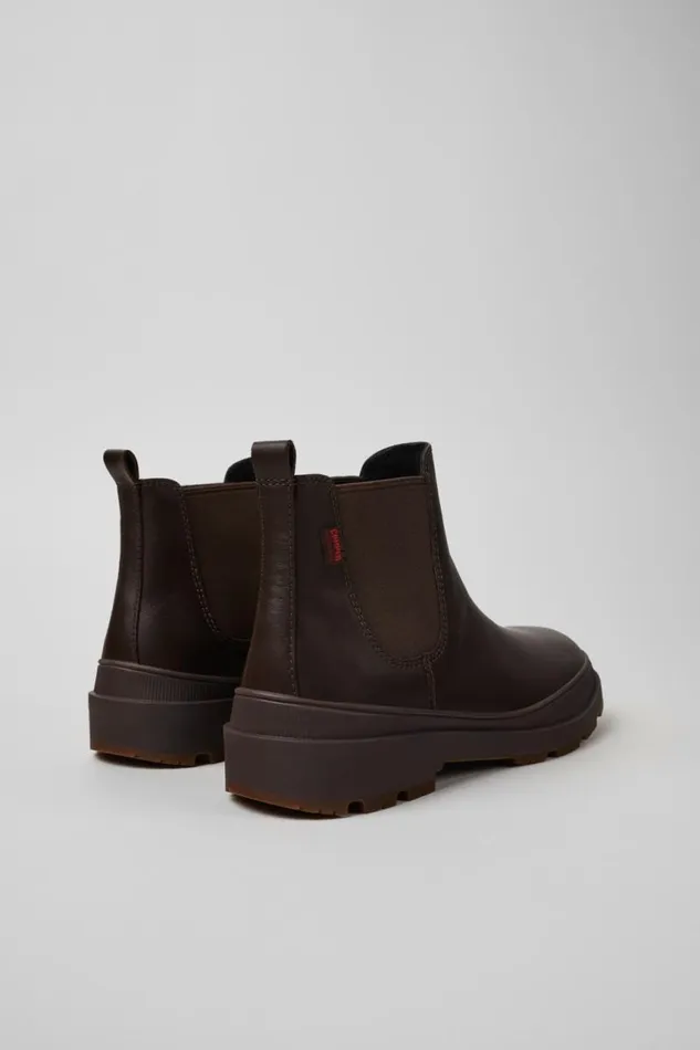 Ankle Boots Men Camper Brutus Trek HYDROSHIELD MICHELIN Brown Leather Ankle Boots