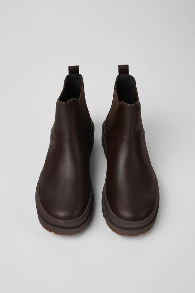 Ankle Boots Men Camper Brutus Trek HYDROSHIELD MICHELIN Brown Leather Ankle Boots