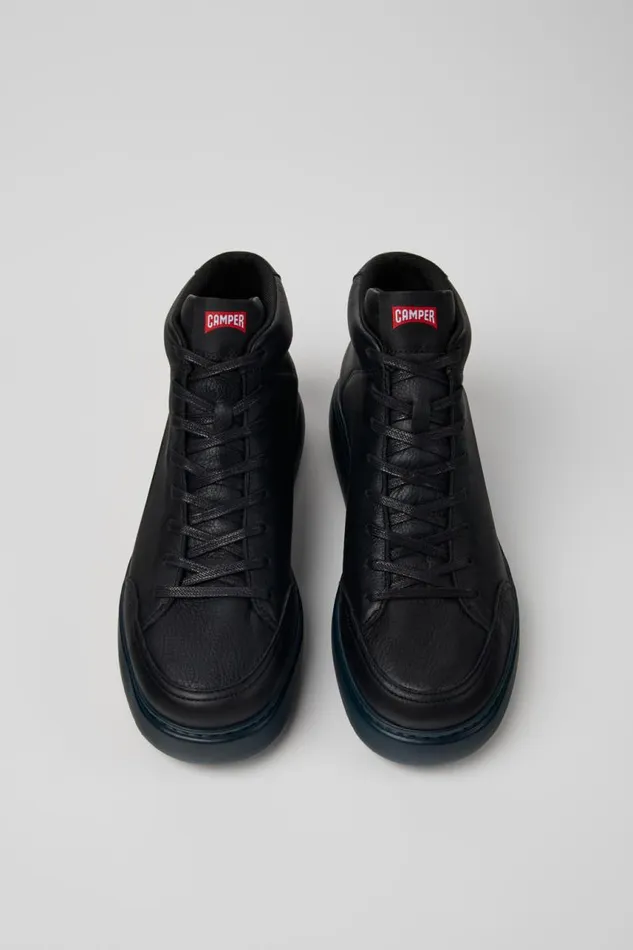 Ankle Boots Men Camper Runner K21 Black Leather Sneakers Ankle Boots Men Camper Runner K21 Black Leather Sneakers