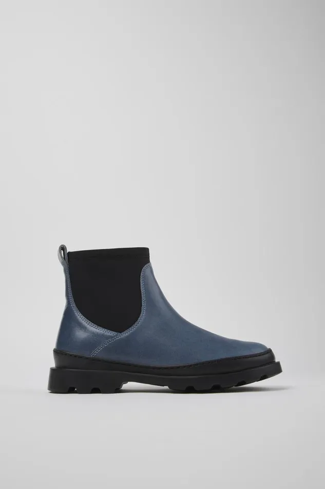 Ankle Boots Women Camper Brutus Gray Leather And Textile Ankle Boots Ankle Boots Women Camper Brutus Gray Leather And Textile Ankle Boots