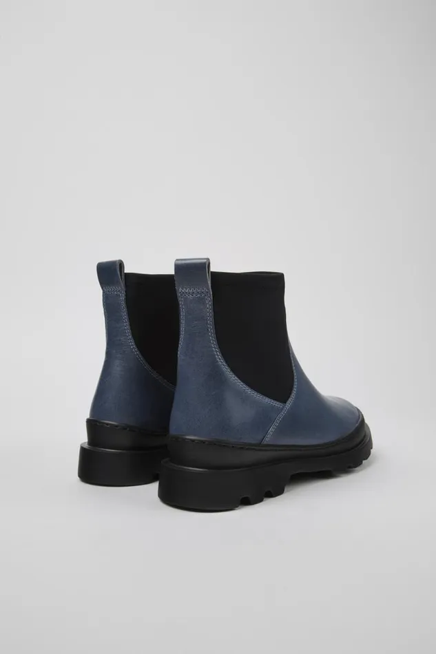 Ankle Boots Women Camper Brutus Gray Leather And Textile Ankle Boots Ankle Boots Women Camper Brutus Gray Leather And Textile Ankle Boots