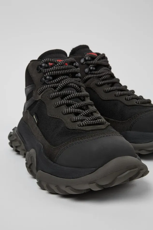 Ankle Boots Women Camper Karst Trek GORETEX Black And Gray Ankle Boots