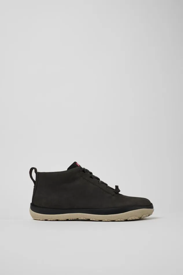 Ankle Boots Women Camper Peu Pista GORETEX Gray Nubuck And Textile Ankle Boots
