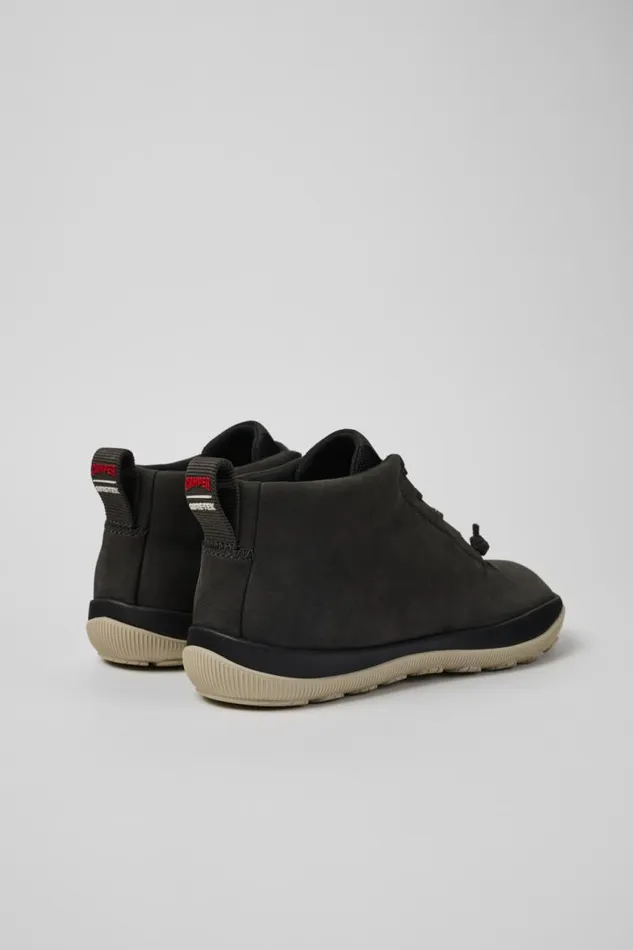 Ankle Boots Women Camper Peu Pista GORETEX Gray Nubuck And Textile Ankle Boots